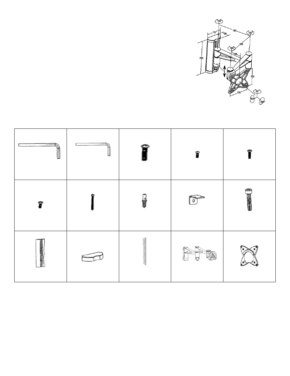 Monoprice 4854 Wall Mount Bracket User Manual | 4 pages