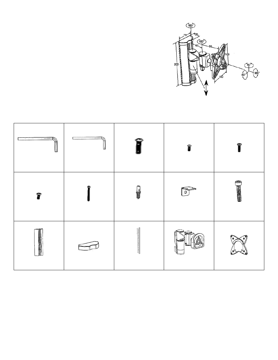 Monoprice 4858 Wall Mount Bracket User Manual | 4 pages