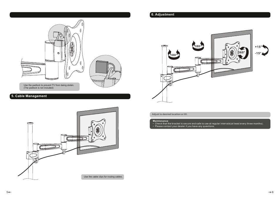 Monoprice 6421 Desk Mount Bracket User Manual | Page 4 / 4