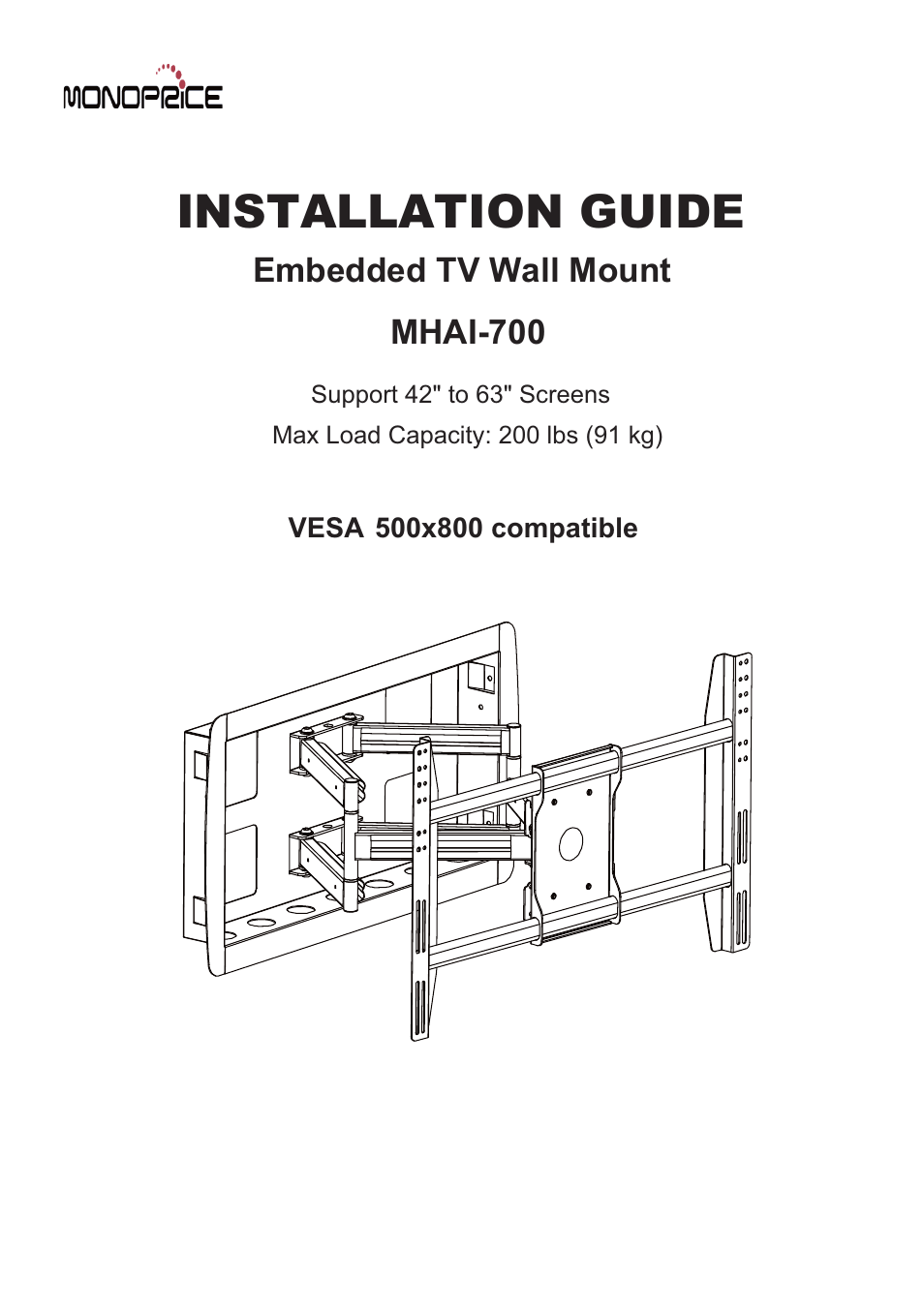 Monoprice 6519 MHAI-700 User Manual | 7 pages