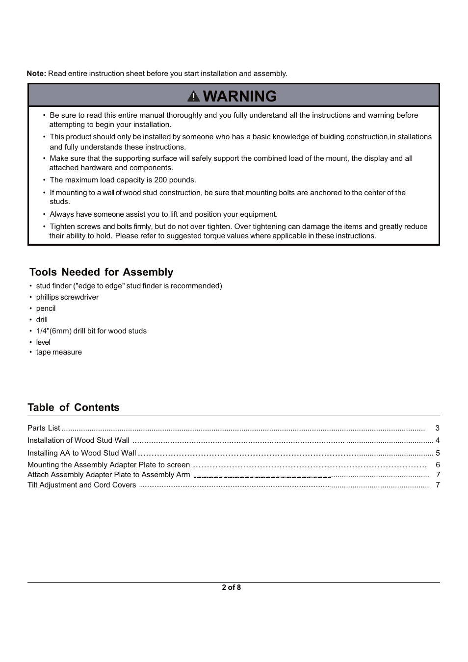 Monoprice 6519 MHAI-700 User Manual | Page 2 / 7