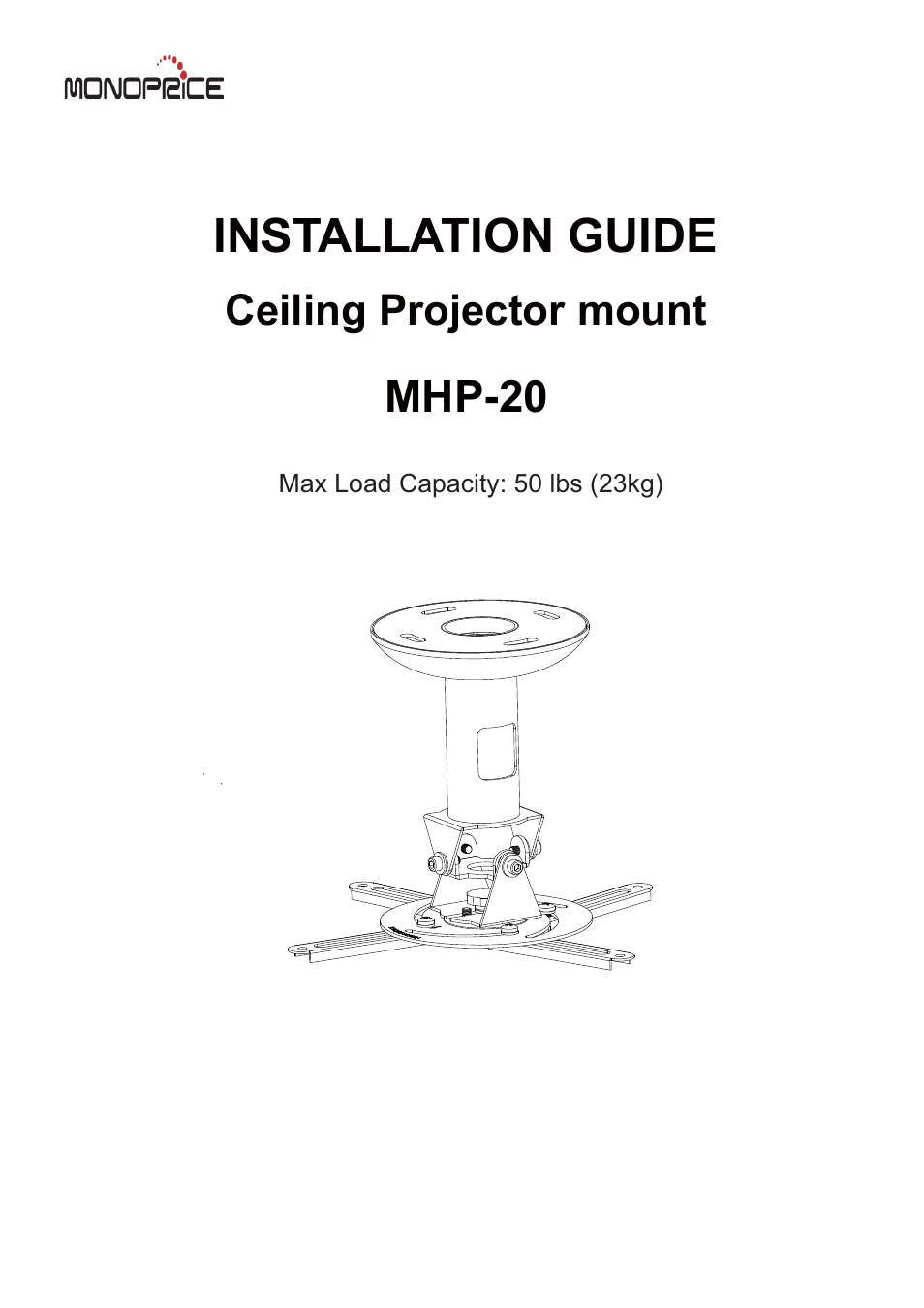 Monoprice 6528MHP-20 User Manual | 5 pages