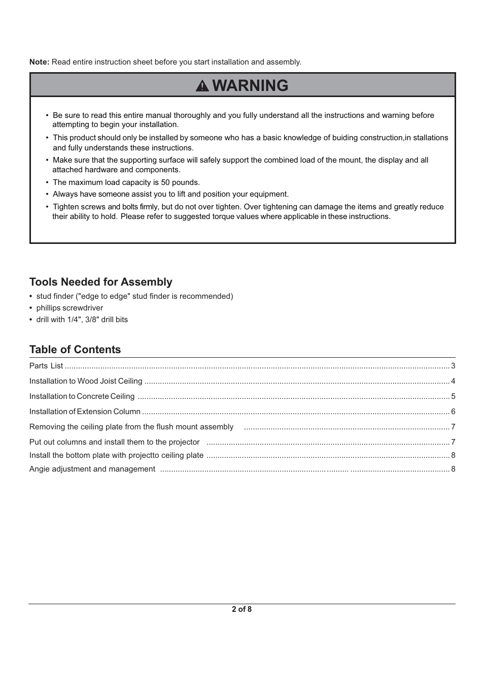 Monoprice 6529 MHP-100 User Manual | Page 2 / 8