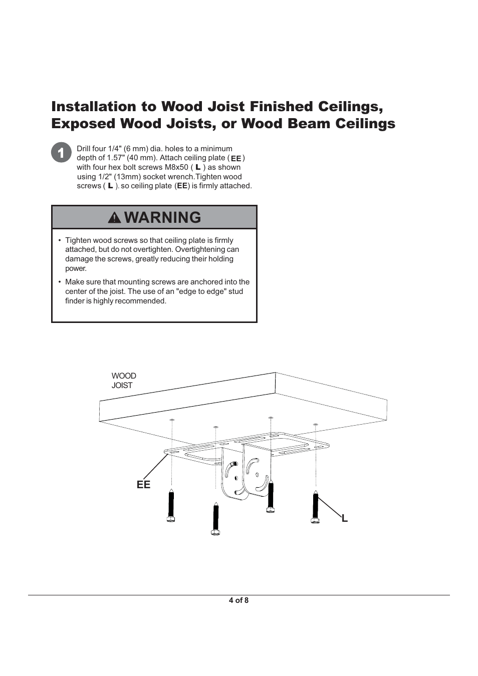 Warning | Monoprice 6529 MHP-100 User Manual | Page 4 / 8