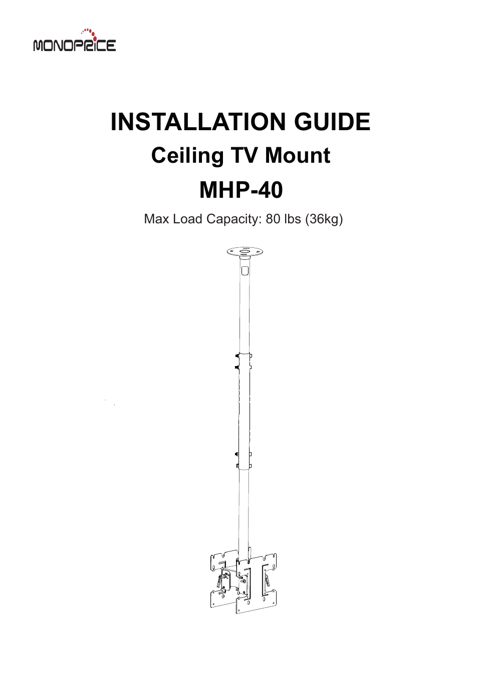 Monoprice 6530 MHP-40 User Manual | 8 pages