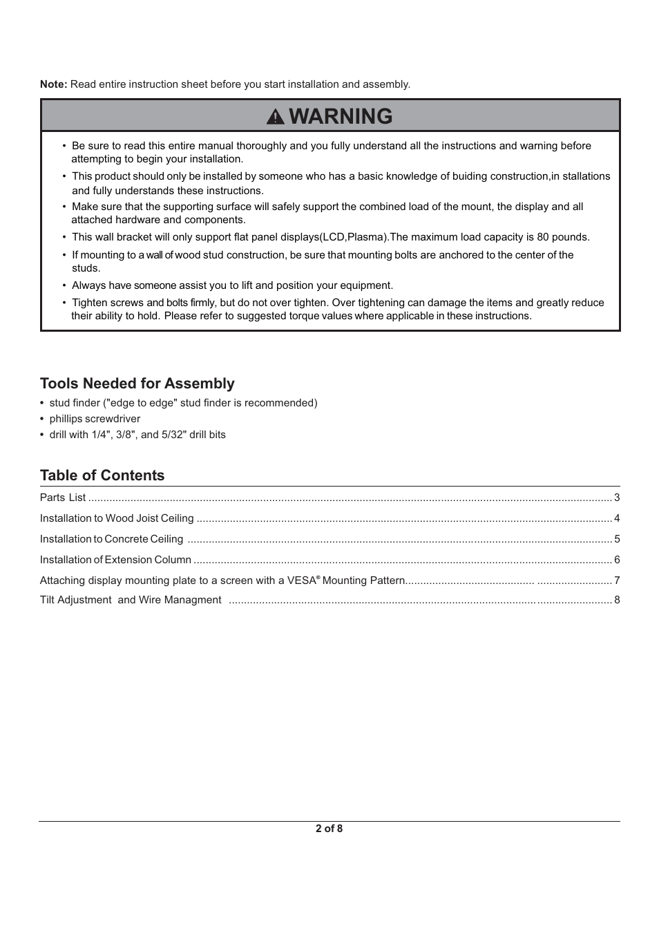Monoprice 6530 MHP-40 User Manual | Page 2 / 8