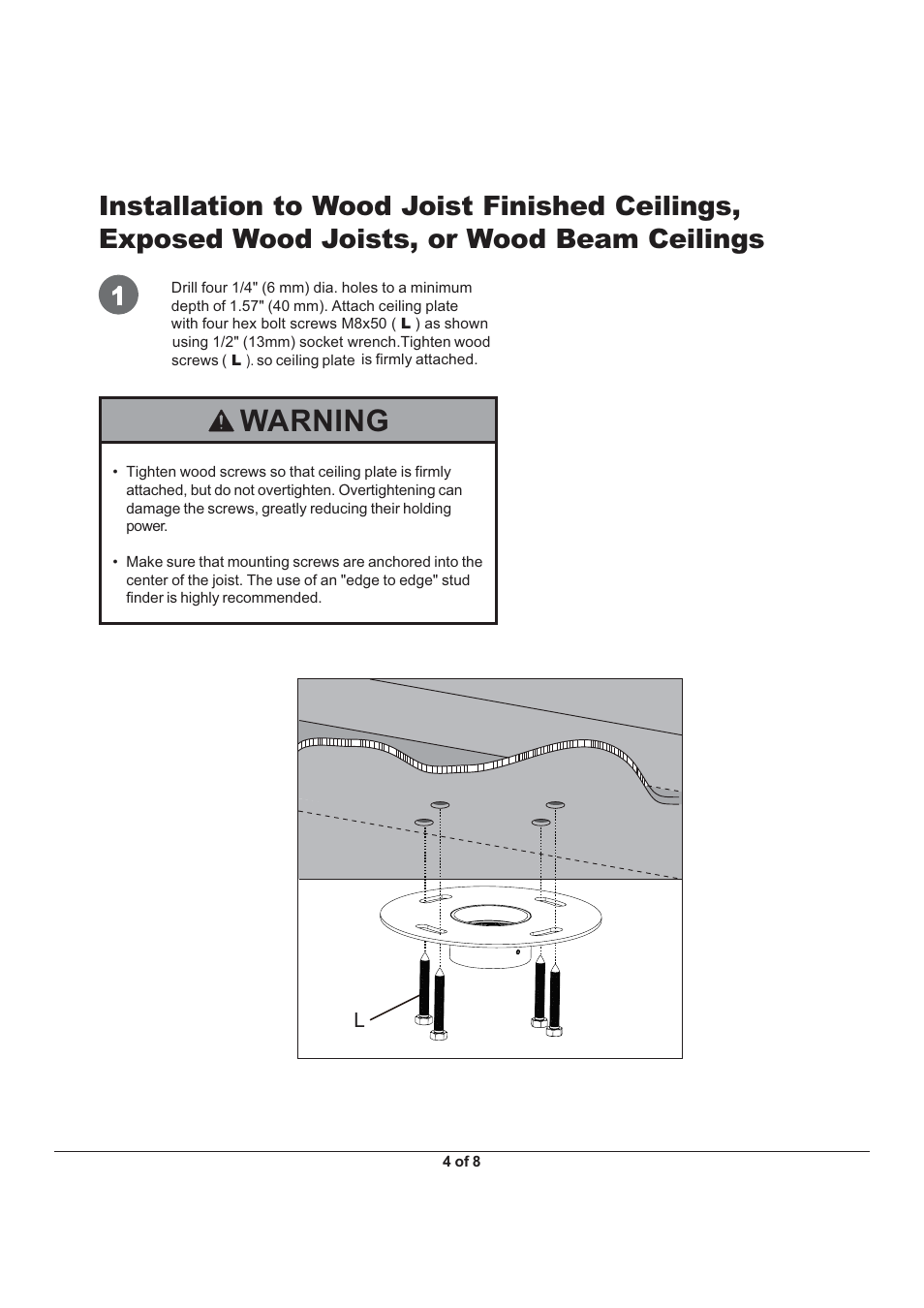 Warning | Monoprice 6530 MHP-40 User Manual | Page 4 / 8