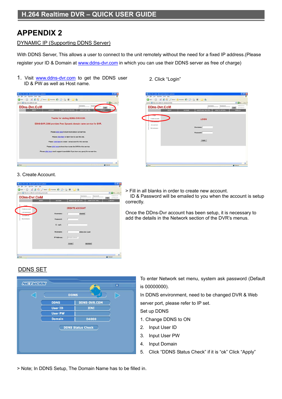 Appendix 2, H.264 realtime dvr – quick user guide | Monoprice 6661 16-channel H.264 Digital Video Recorder with DVD-RW User Manual | Page 15 / 16