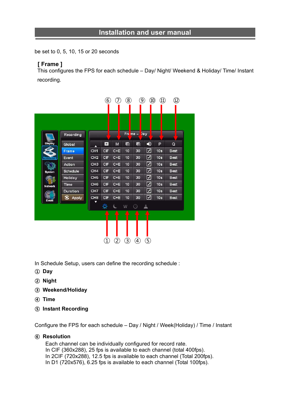 Installation and user manual | Monoprice 6660 8-channel Security DVR User Manual | Page 27 / 100
