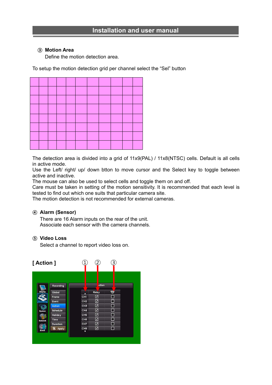 Installation and user manual | Monoprice 6660 8-channel Security DVR User Manual | Page 29 / 100