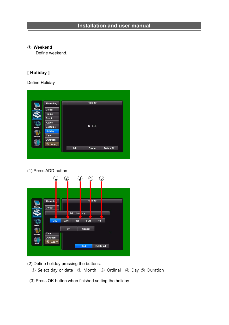 Installation and user manual | Monoprice 6660 8-channel Security DVR User Manual | Page 31 / 100