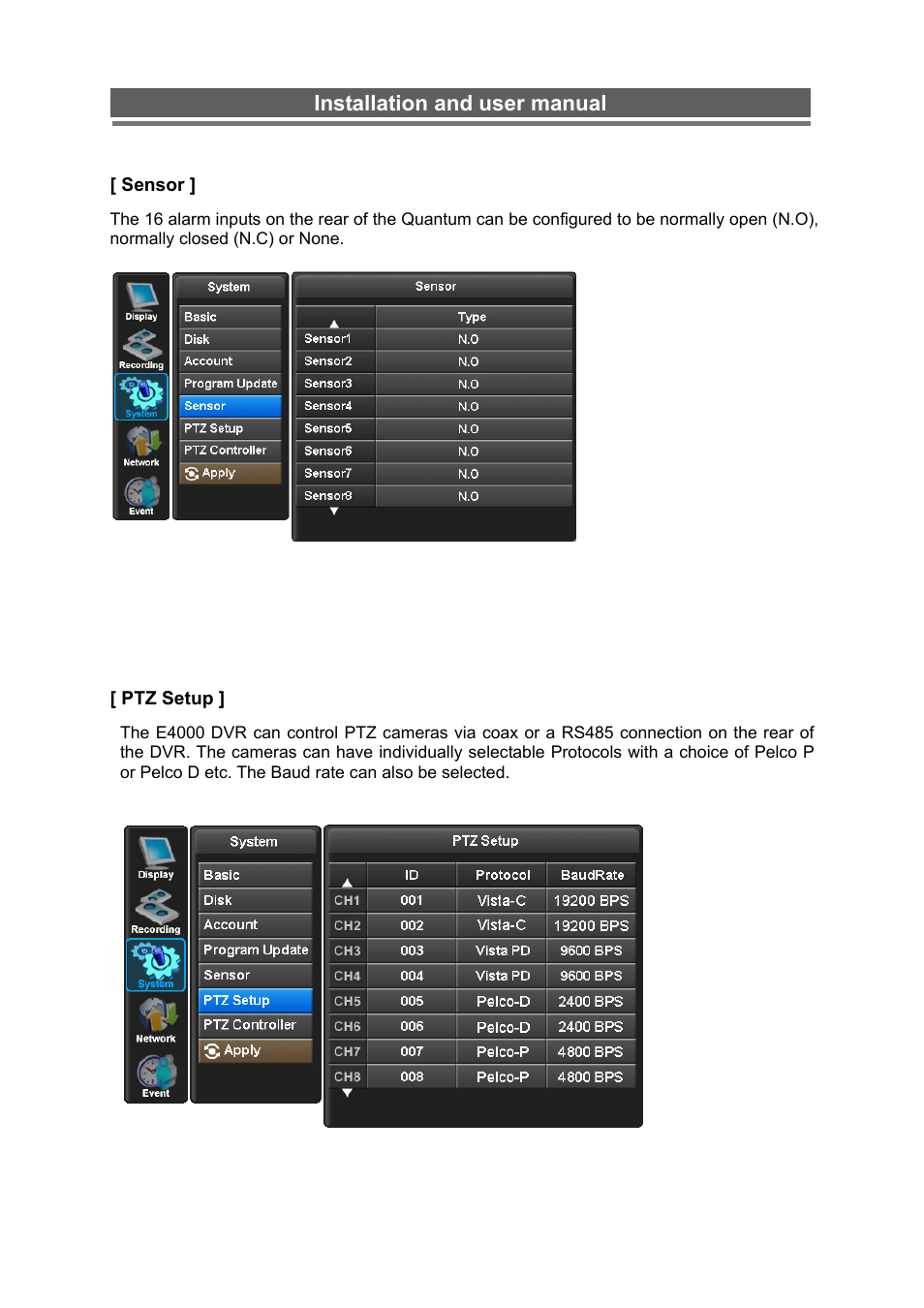 Installation and user manual | Monoprice 6660 8-channel Security DVR User Manual | Page 41 / 100