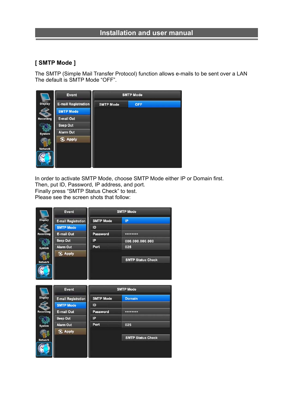 Installation and user manual | Monoprice 6660 8-channel Security DVR User Manual | Page 51 / 100