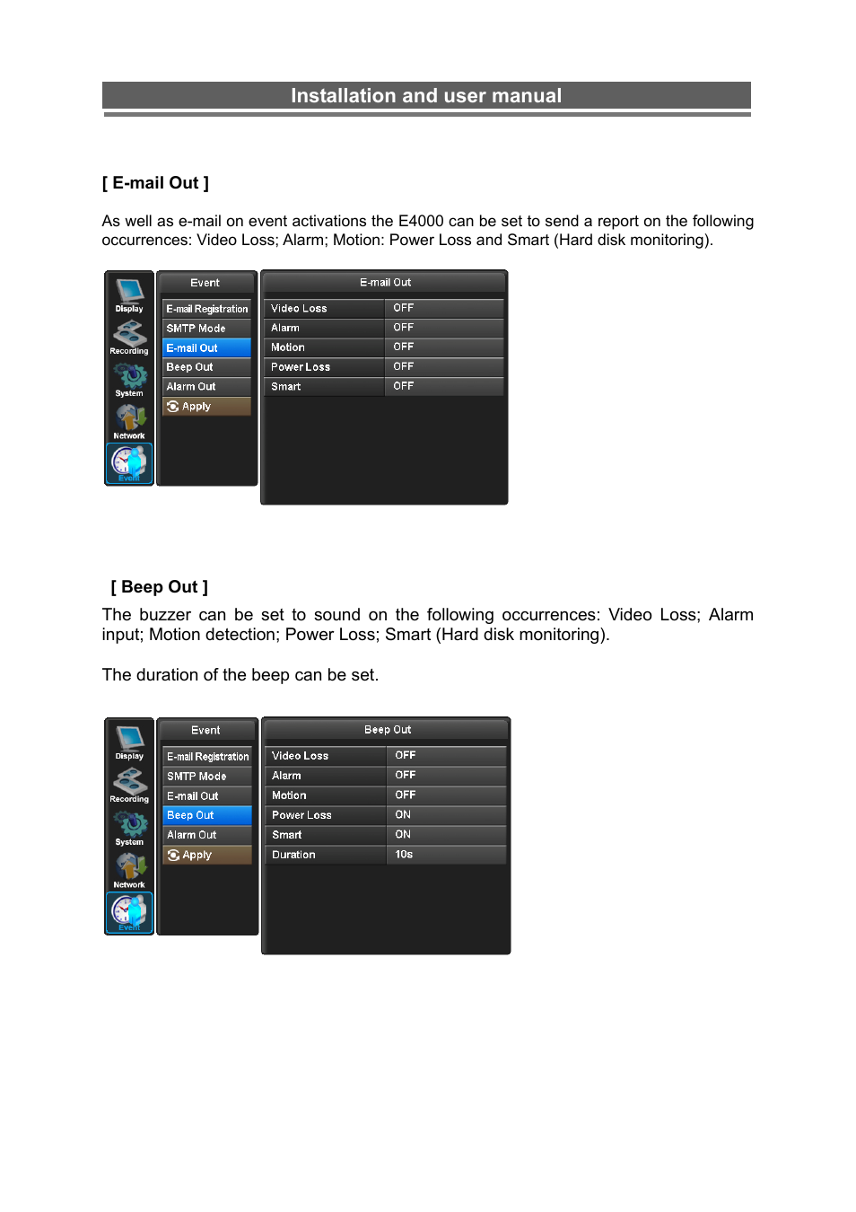 Installation and user manual | Monoprice 6660 8-channel Security DVR User Manual | Page 52 / 100