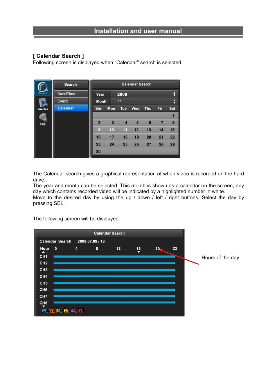 Monoprice 6660 8-channel Security DVR User Manual | Page 55 / 100