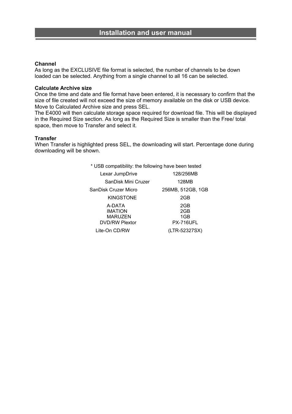 Installation and user manual | Monoprice 6660 8-channel Security DVR User Manual | Page 58 / 100