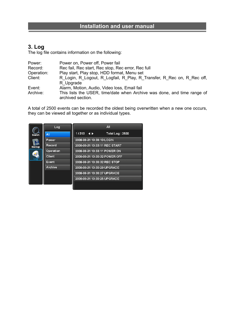 Installation and user manual | Monoprice 6660 8-channel Security DVR User Manual | Page 59 / 100