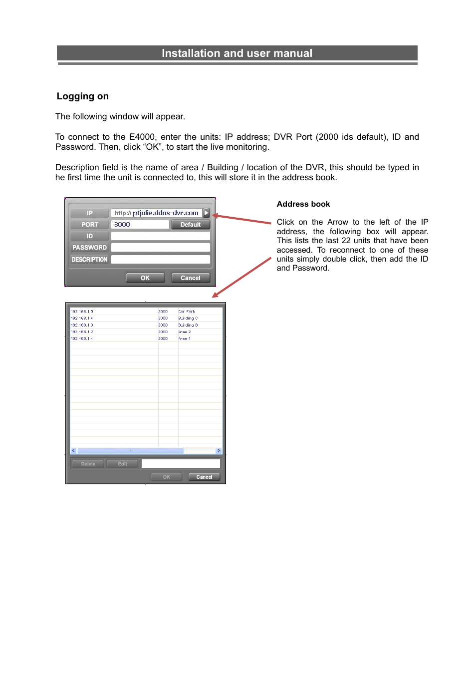 Installation and user manual | Monoprice 6660 8-channel Security DVR User Manual | Page 61 / 100