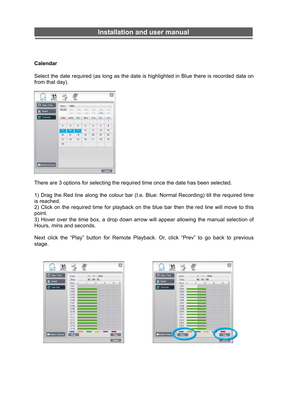 Installation and user manual | Monoprice 6660 8-channel Security DVR User Manual | Page 67 / 100