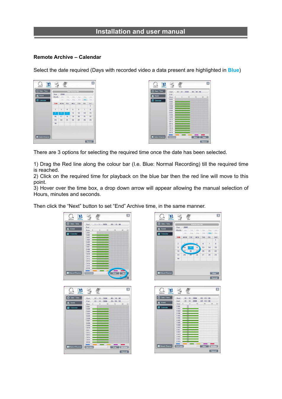 Installation and user manual | Monoprice 6660 8-channel Security DVR User Manual | Page 69 / 100