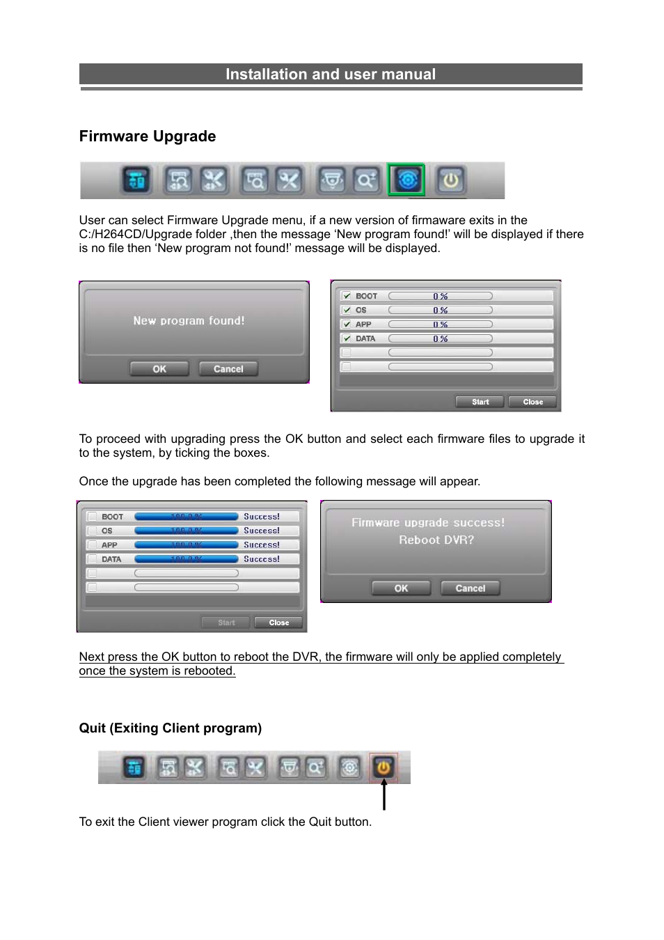 Installation and user manual, Firmware upgrade | Monoprice 6660 8-channel Security DVR User Manual | Page 92 / 100