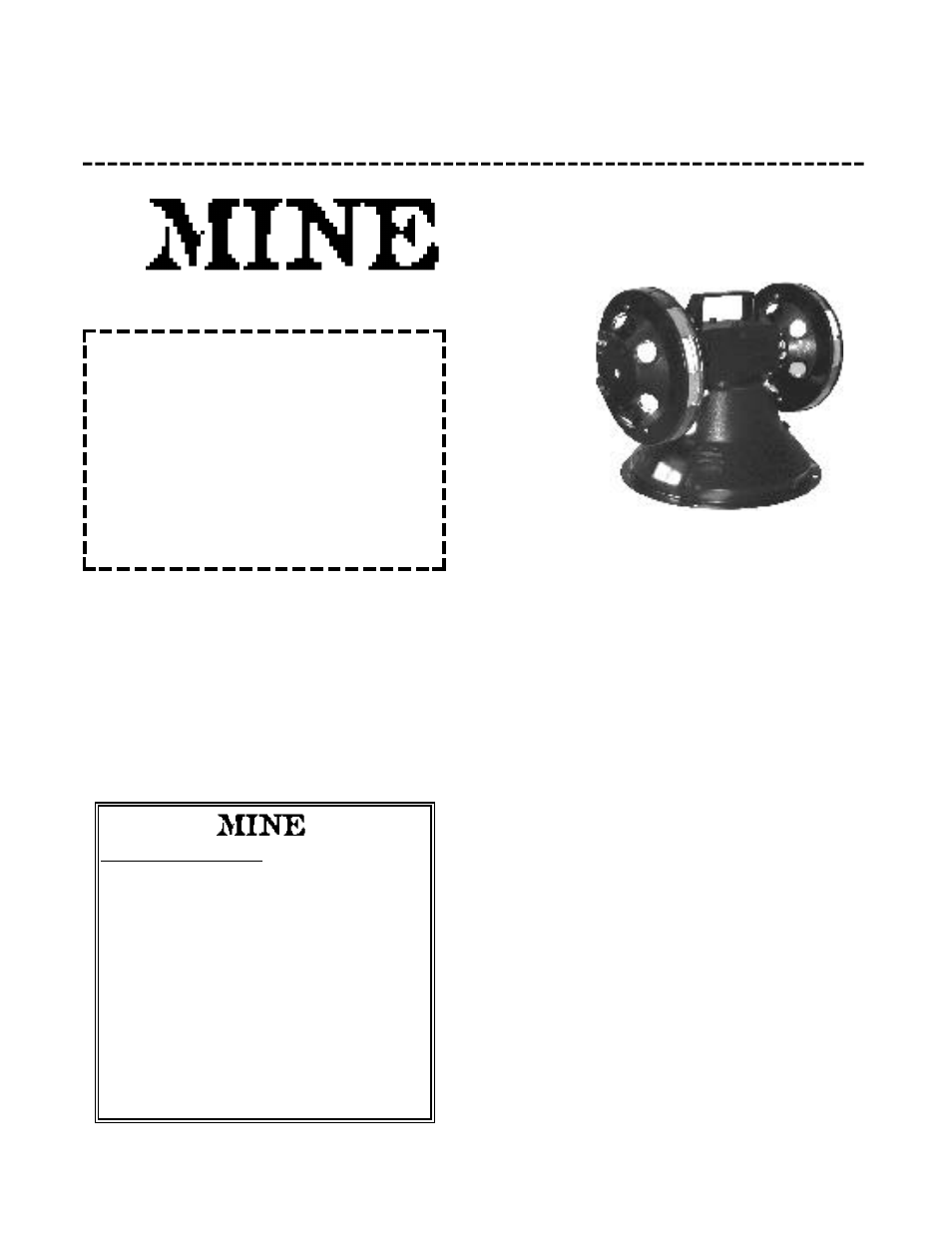 American DJ Dual Rotating Disks On Attached Base MINE User Manual | 1 page