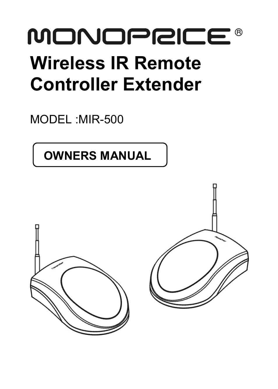 Monoprice 7973 Wireless IR Extender User Manual | 8 pages