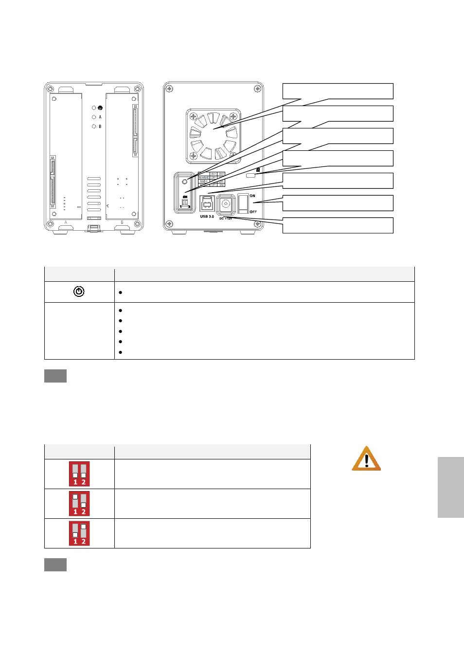 5 detailed view, 1 led indication, 2 raid switch | Monoprice 8672 MT2U3-MP User Manual | Page 4 / 9