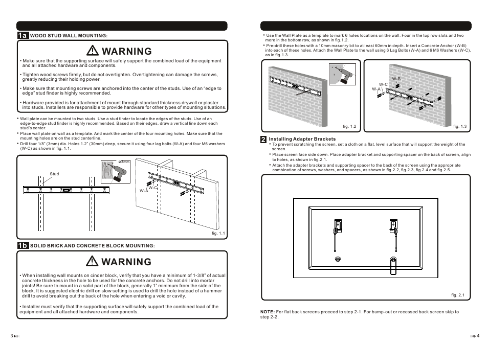 Warning | Monoprice 7469 MED-026 User Manual | Page 3 / 4