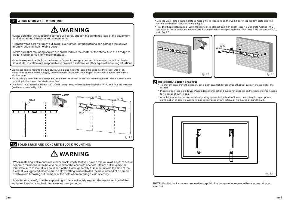 Warning | Monoprice 7470 MED-028 User Manual | Page 3 / 4