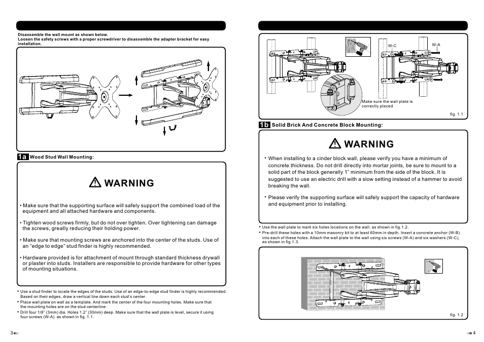 页面 3, Warning | Monoprice 8576 MDA03-223 User Manual | Page 3 / 4