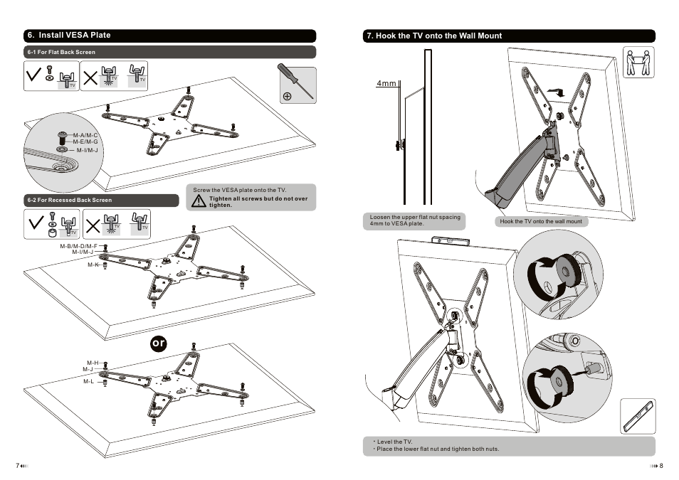 Monoprice 9745 Wall Mount Bracket User Manual | Page 5 / 6