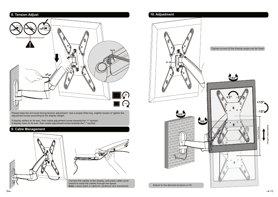 Fold 3 dus tcat he c r | Monoprice 9745 Wall Mount Bracket User Manual | Page 6 / 6