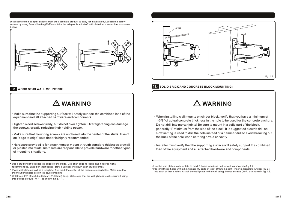 Warning | Monoprice 8096 MDA03-112 User Manual | Page 3 / 4