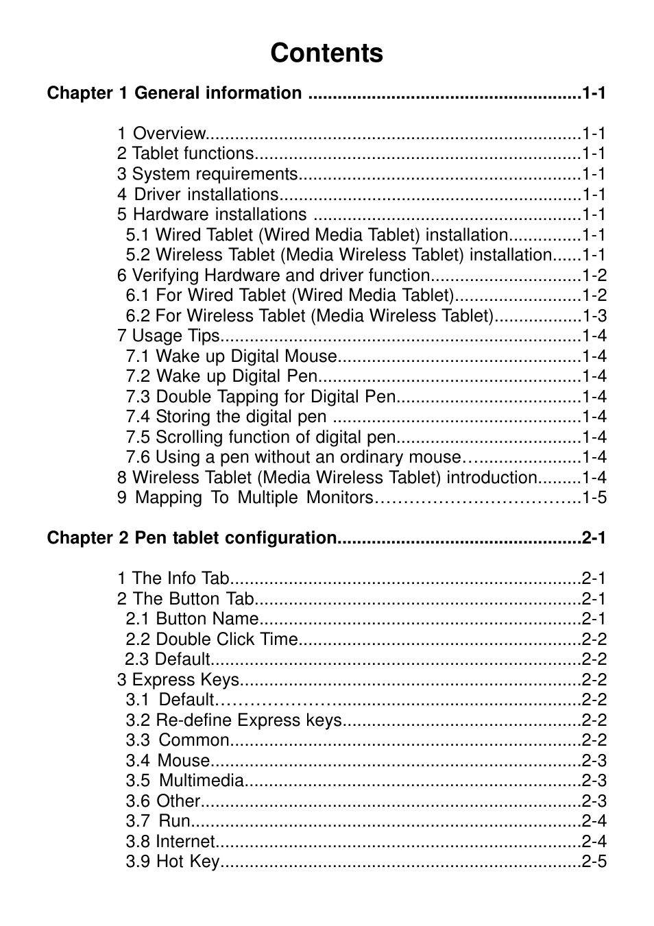 Monoprice 6815 Graphic Drawing Tablet User Manual | Page 2 / 21