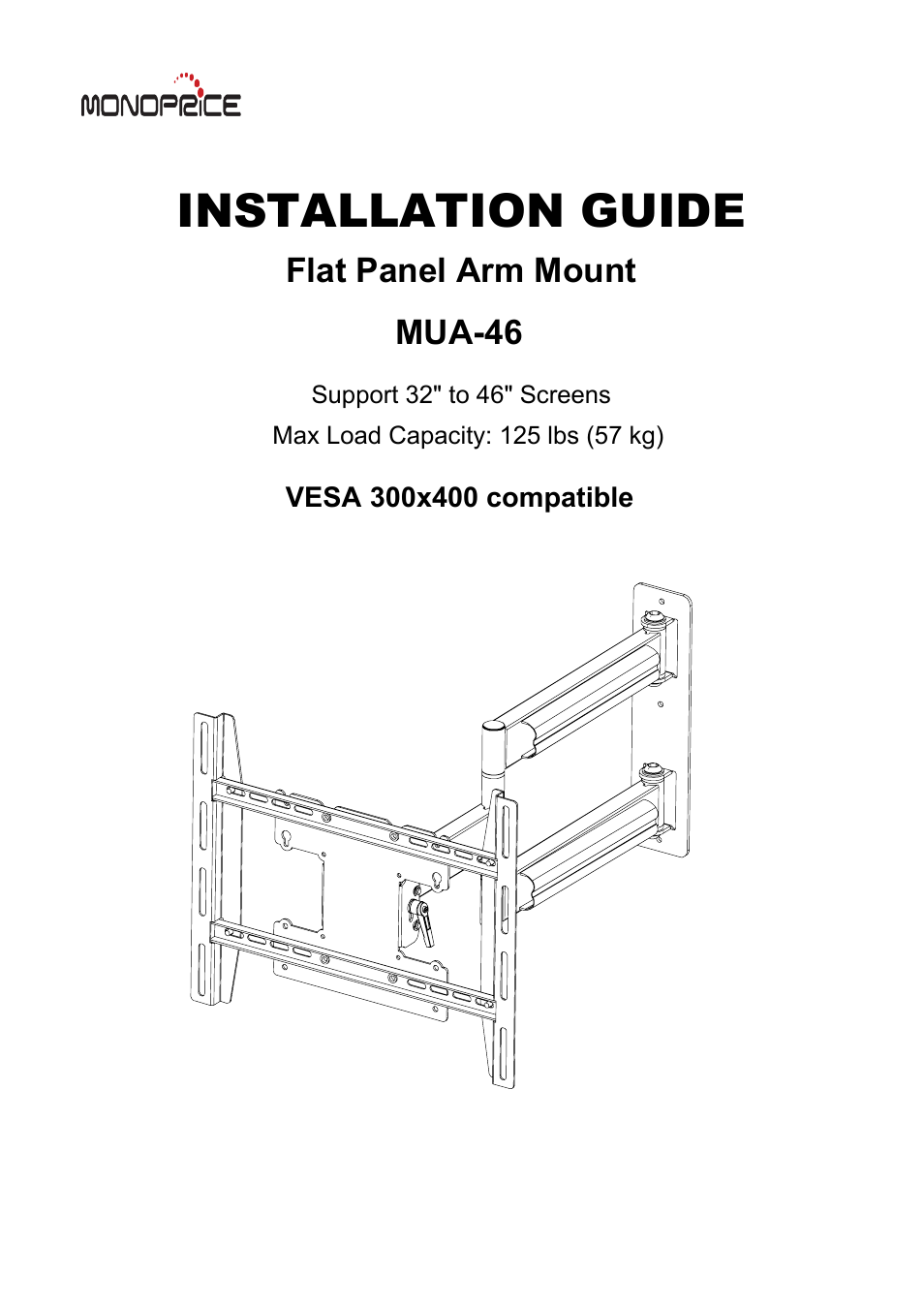 Monoprice 7845 MUA-46 User Manual | 7 pages
