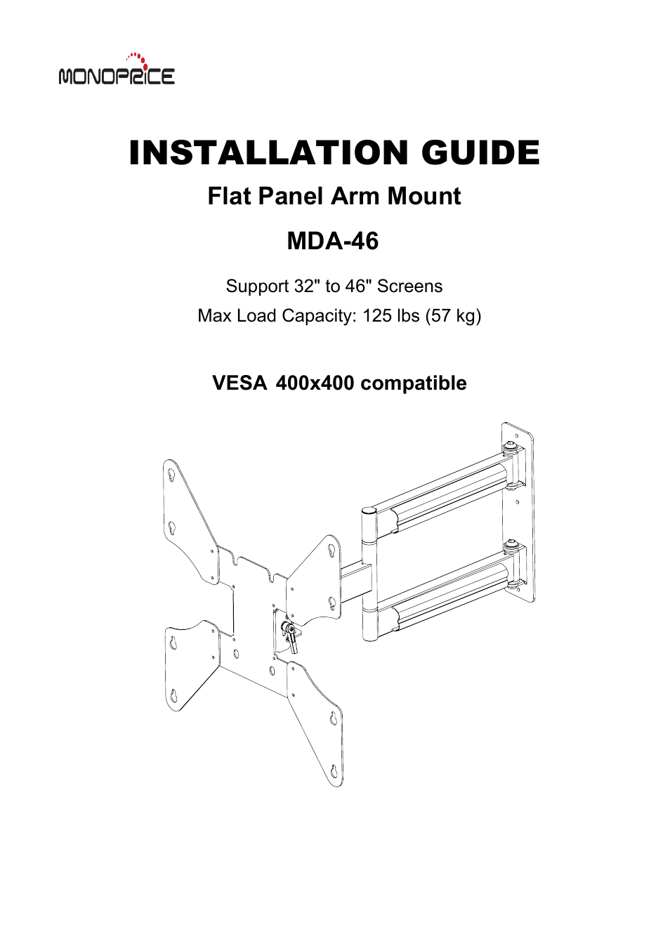 Monoprice 7846 MDA-46 User Manual | 8 pages