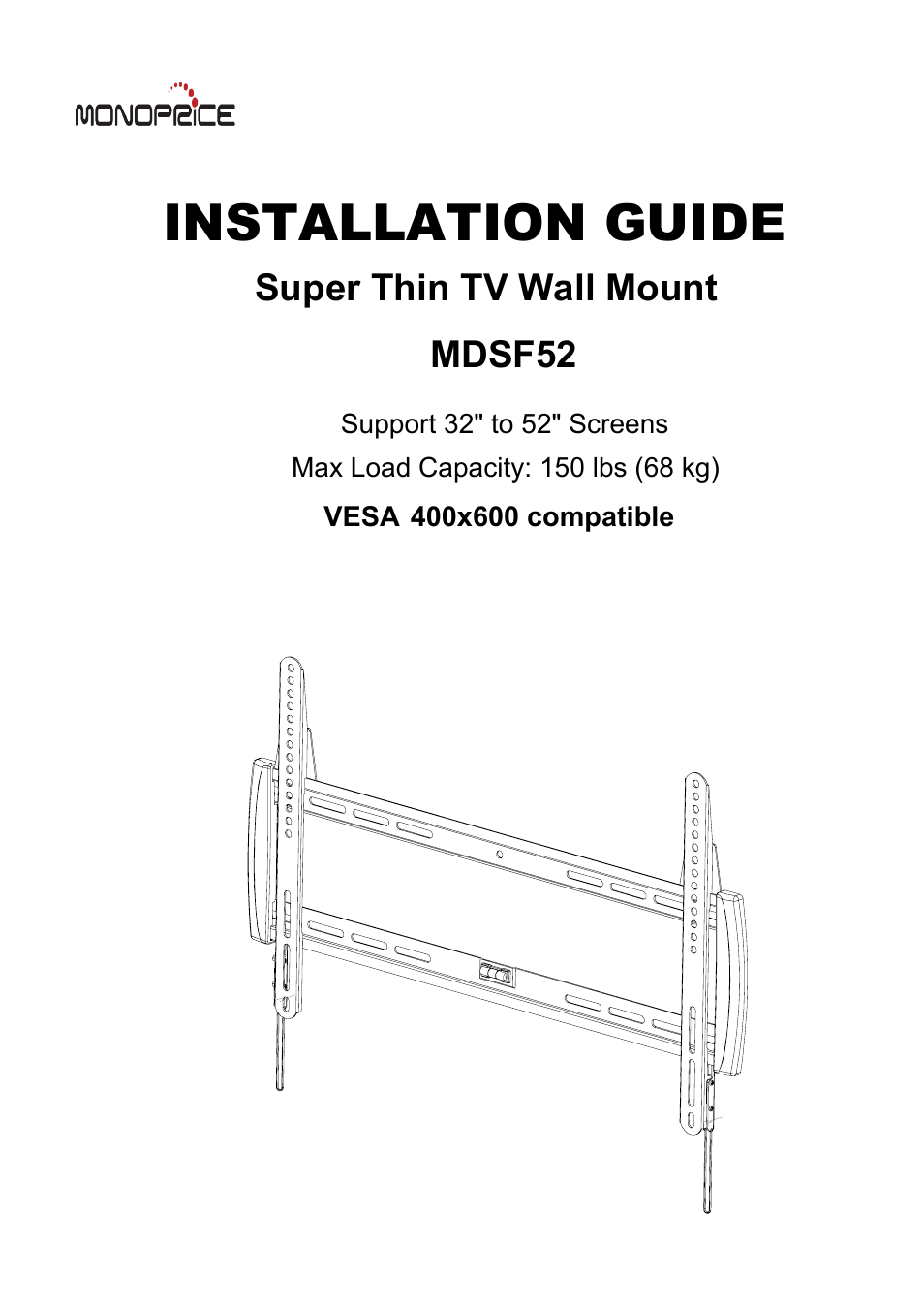 Monoprice 7847 MDSF52 User Manual | 3 pages