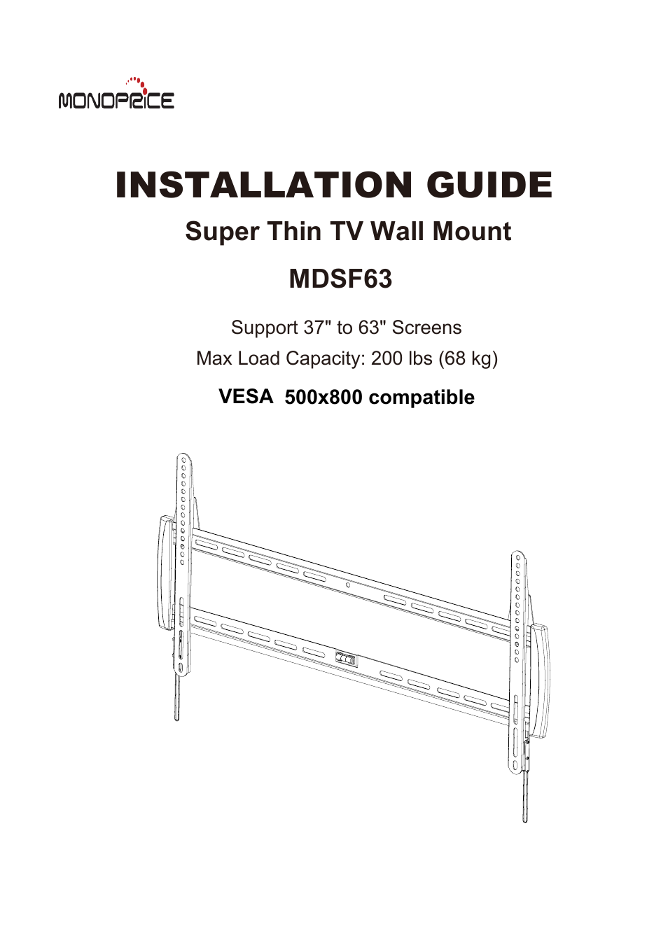 Monoprice 7848 MDSF63 User Manual | 3 pages