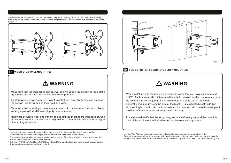 Warning | Monoprice 8099 MDA03-222 User Manual | Page 3 / 4