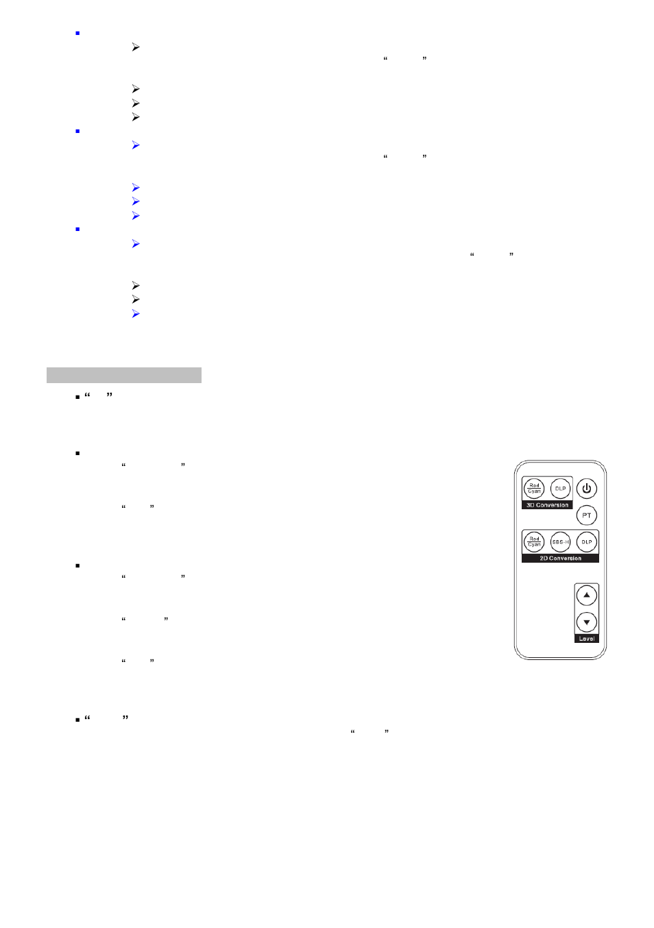 Ir remote operation | Monoprice PID 8048 HT3D-110 User Manual | Page 3 / 7