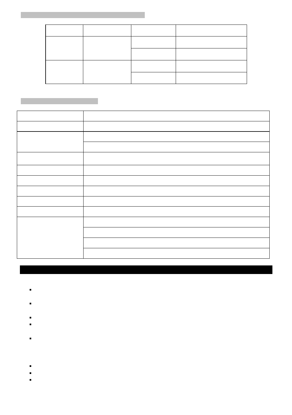 6 supporting 3d video formats (input), Technical specification, Trouble shooting | Monoprice PID 8048 HT3D-110 User Manual | Page 6 / 7