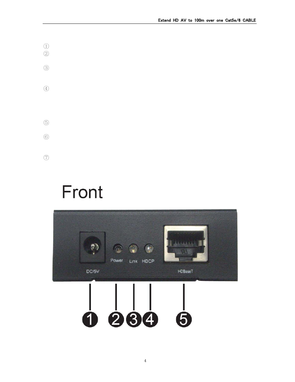 Monoprice PID 8122 HDMI Extender Using Cat5e or CAT6 Cable Extend Up to 328ft User Manual | Page 5 / 7