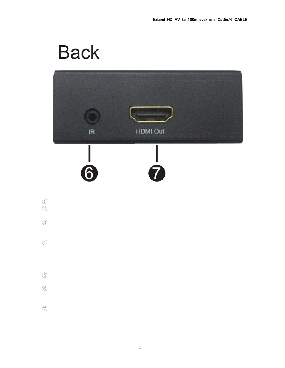 Monoprice PID 8122 HDMI Extender Using Cat5e or CAT6 Cable Extend Up to 328ft User Manual | Page 6 / 7