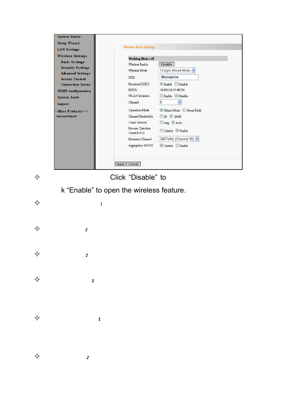 Monoprice 8744 PoE Wireless Access Point User Manual | Page 15 / 45