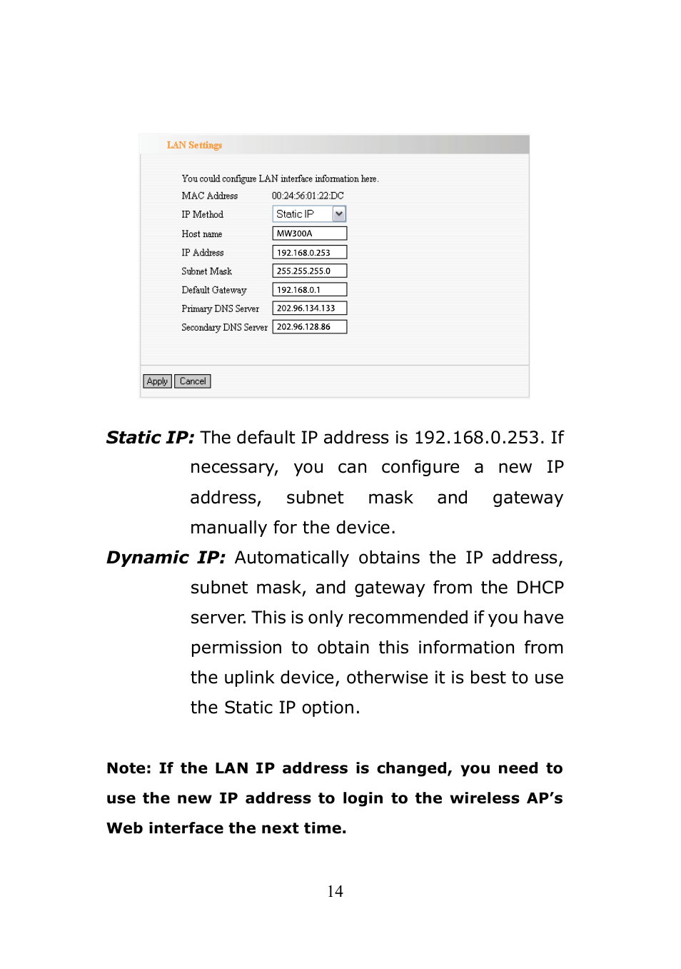 Monoprice 8745 Wireless N PoE Access Point User Manual | Page 18 / 80