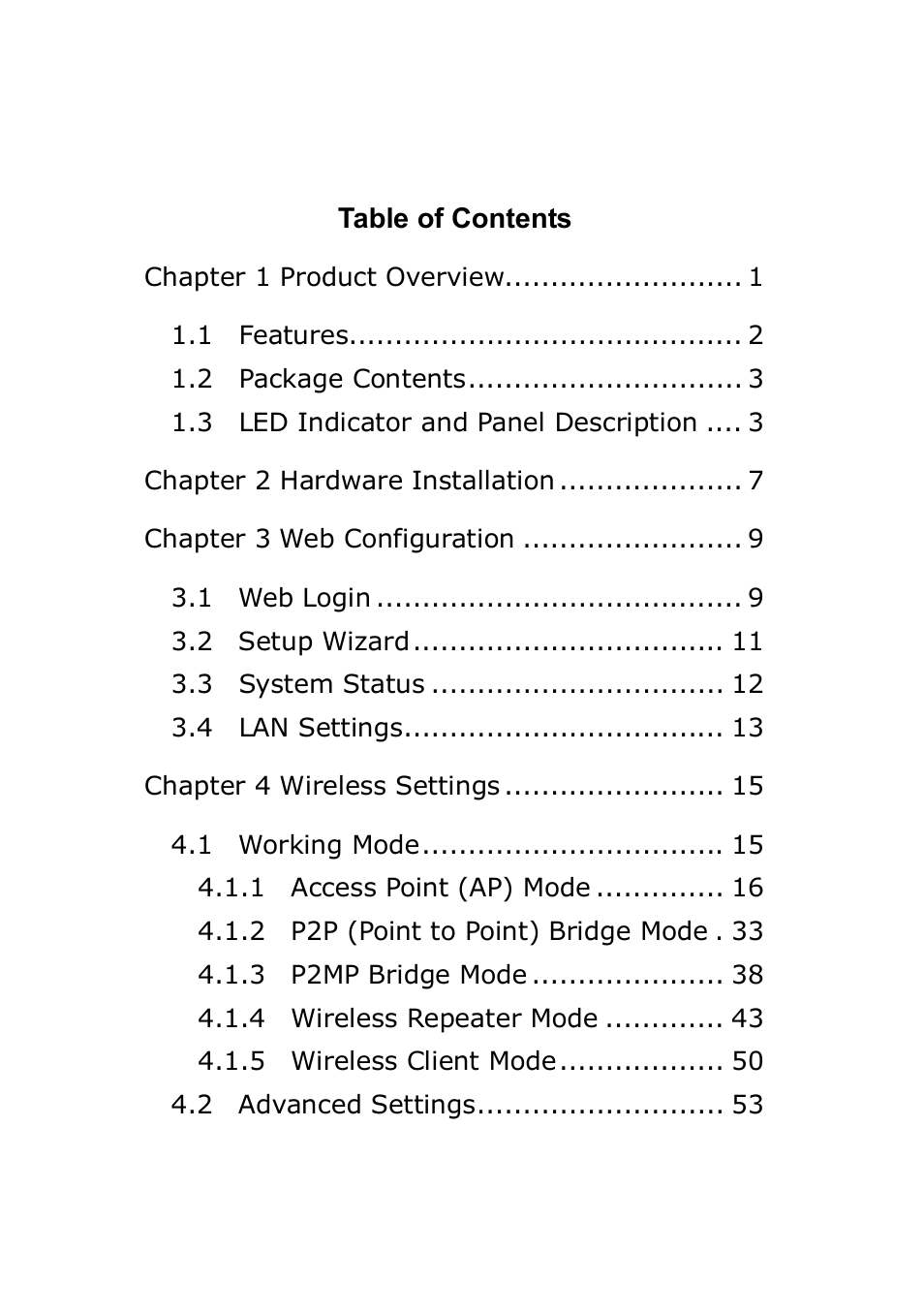 Monoprice 8745 Wireless N PoE Access Point User Manual | Page 3 / 80