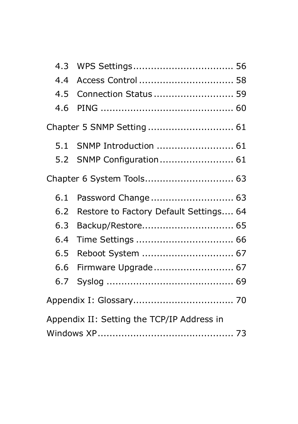 Monoprice 8745 Wireless N PoE Access Point User Manual | Page 4 / 80