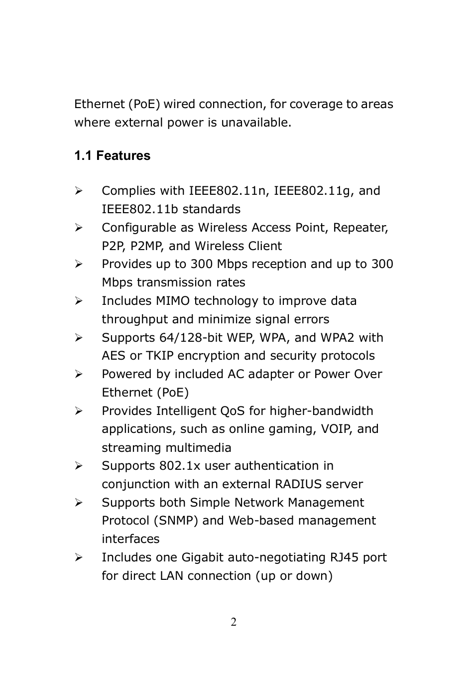 Monoprice 8745 Wireless N PoE Access Point User Manual | Page 6 / 80