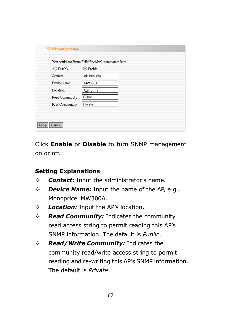 Monoprice 8745 Wireless N PoE Access Point User Manual | Page 66 / 80